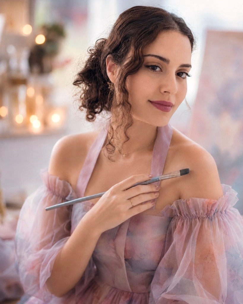 Dorsa Azarfar in her studio